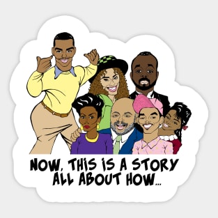 FRESH PRINCE OF BEL AIR FAN ART!! Sticker